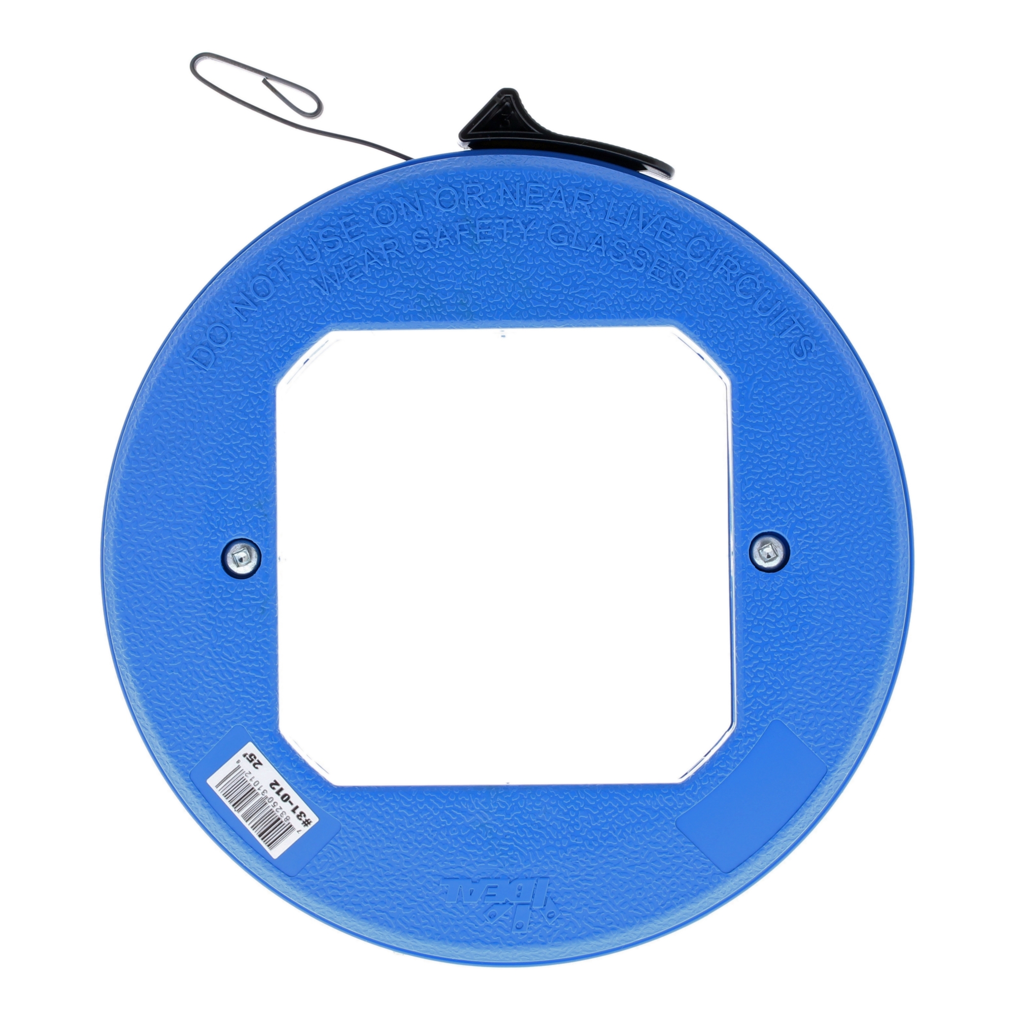 IDEAL, Blued-Steel™ Fish Tape Thumb-Winder™ Case 1/8?, premium-grade carbon steel, 1,600 lb. tensile strength, Laser etched markings every 12 inches, Compact 7 inch Thumb Winder case, ABS case, 31-012
